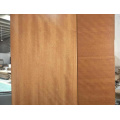 Red oak veneered solid flush door with metal strips for Middle east